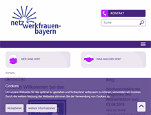 Tablet Screenshot of netzwerkfrauen-bayern.de